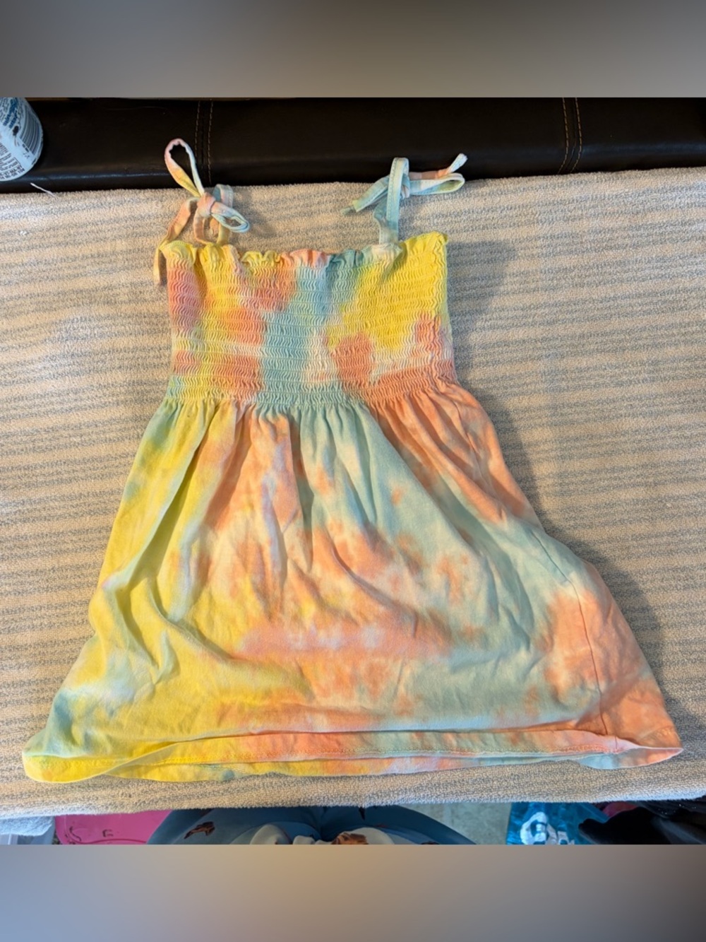 Exist Girls Tie-Dye Pastel Sundress in Yellow, Blue, Pink